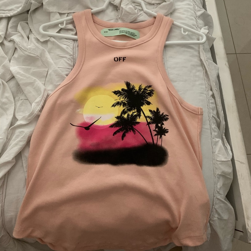 Off white t-shirt “sunset and la cienega”